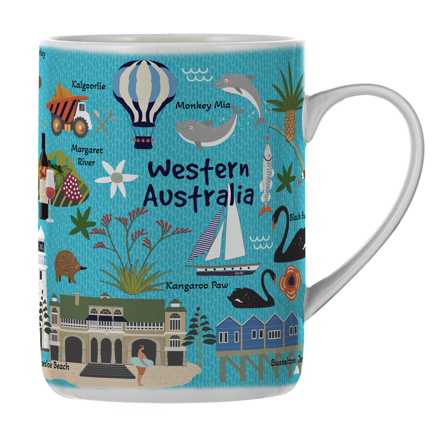 ASHDENE Land Down Under WA Mug