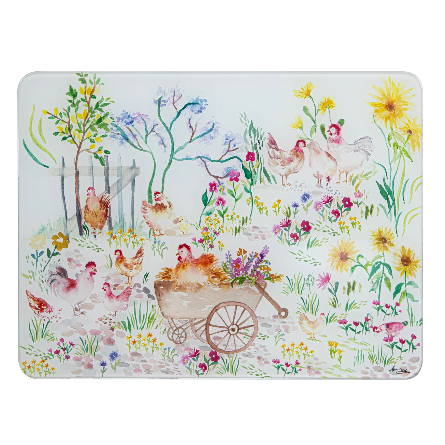 ASHDENE Garden Hens Surface Protector