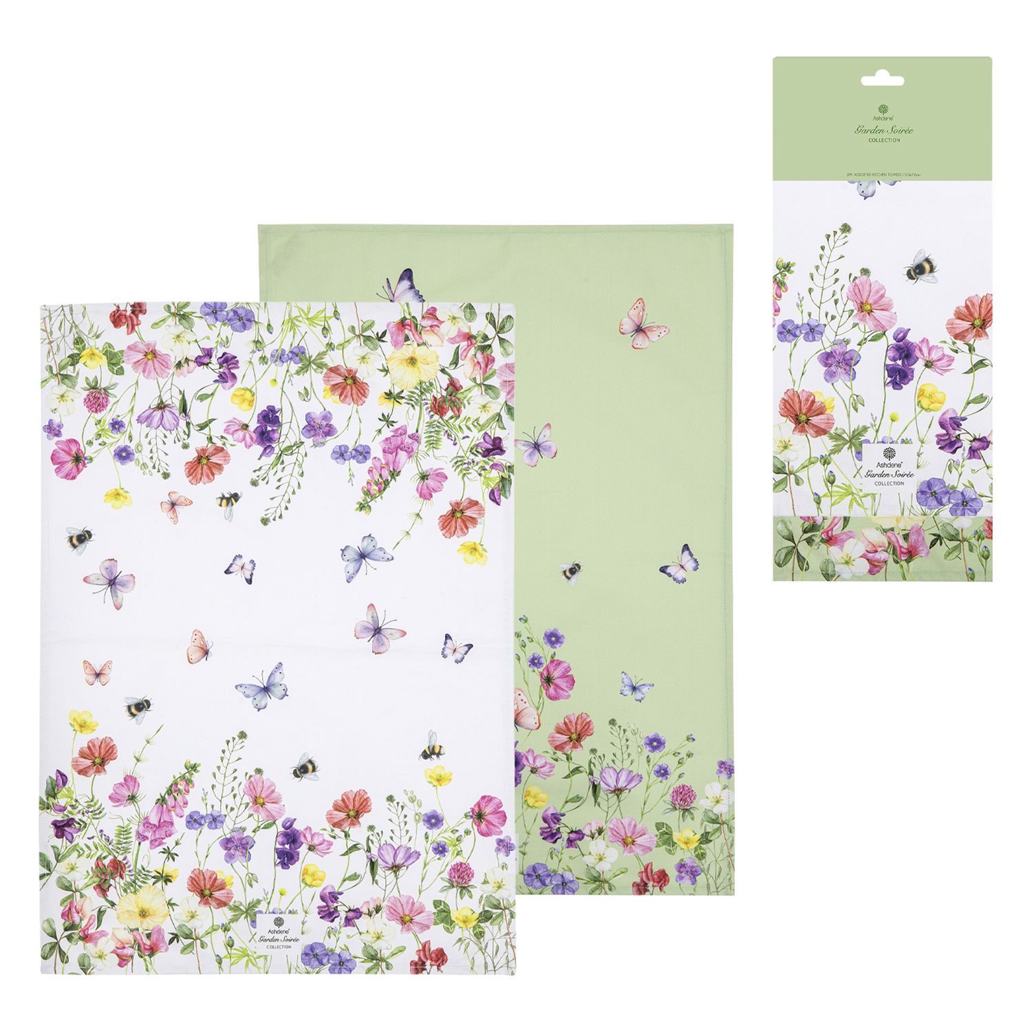 ASHDENE Garden Soiree 2pk Kitchen Towel
