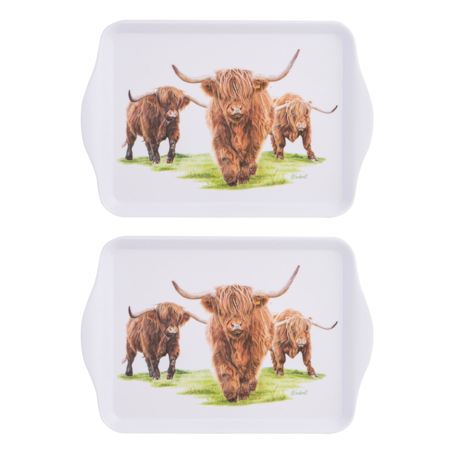 ASHDENE Highland Herd 2pk Scatter Tray