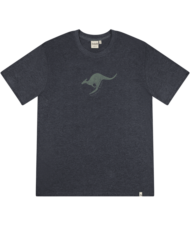PACIFIC CREATIONS Men's T-Shirt - Distressed Roo - Midnight Marle