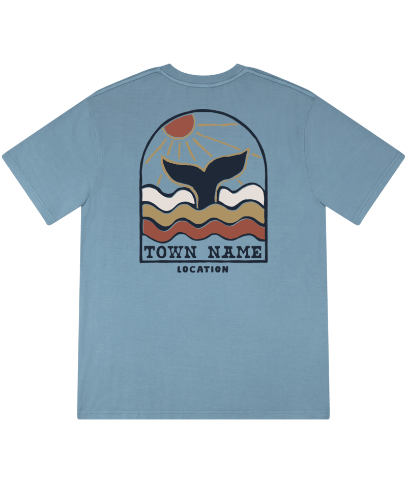 PACIFIC CREATIONS Men's T-Shirt - Whale Tail - Sky