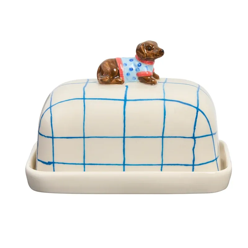 ROBERT GORDON Butter Dish - Dachshund Butter Up