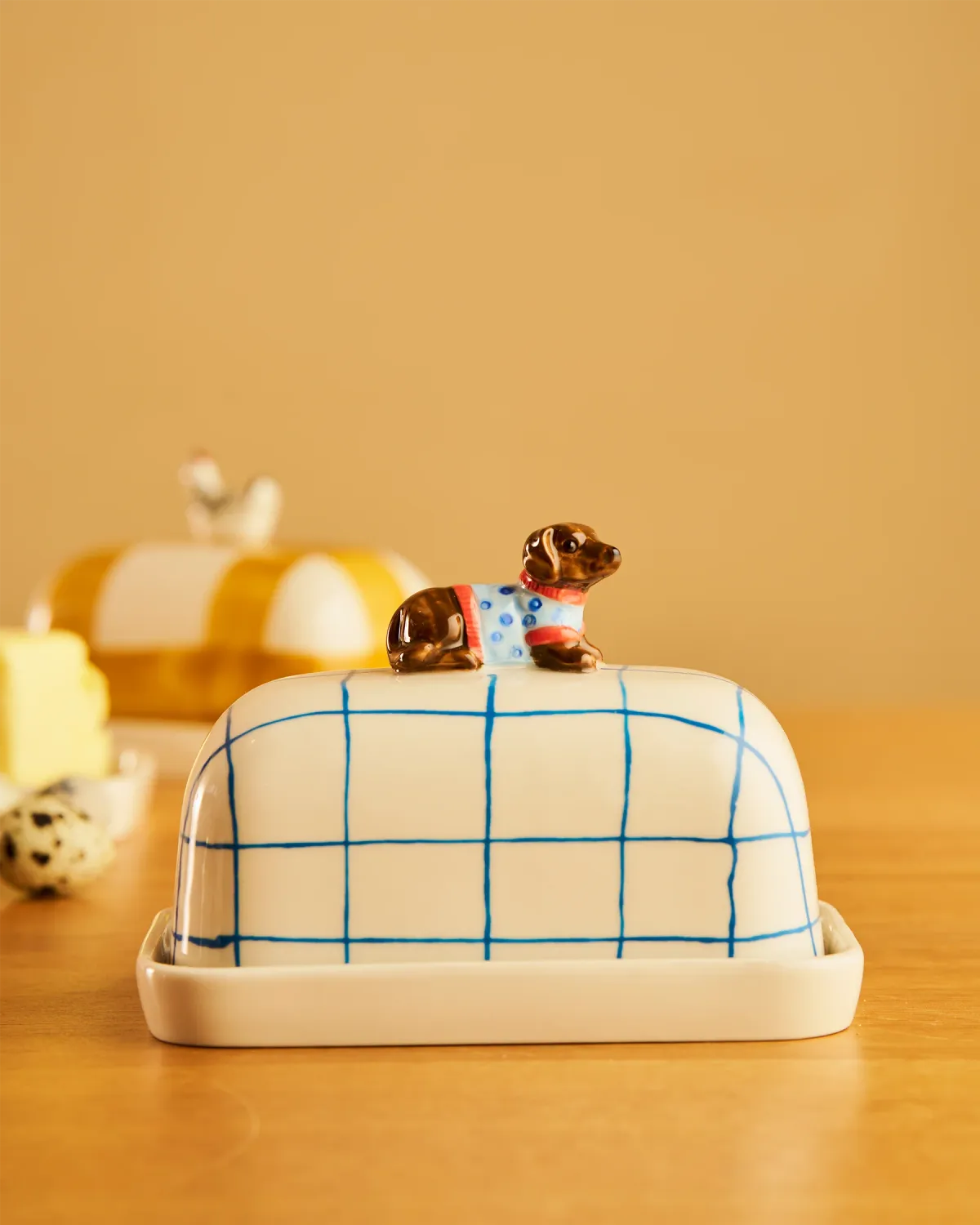 ROBERT GORDON Butter Dish - Dachshund Butter Up