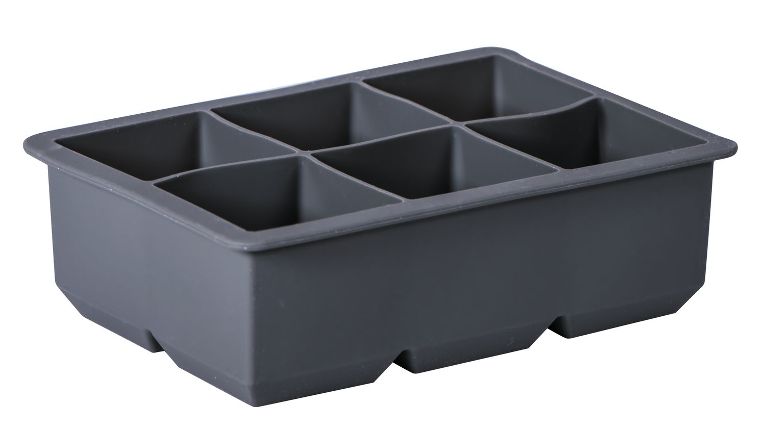 AVANTI Silicone 6 Cup King Ice Cube Tray - Charcoal