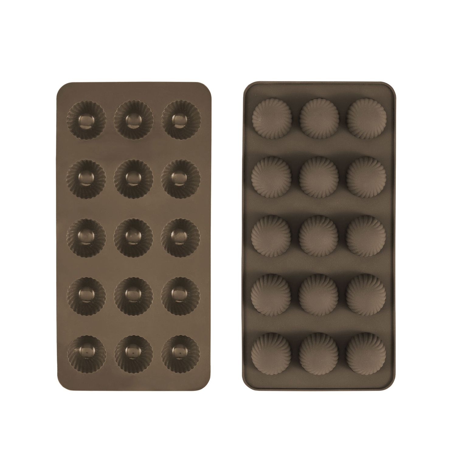 AVANTI Silicone Chocolate Mould, Set of 2 - Ribbed Dome