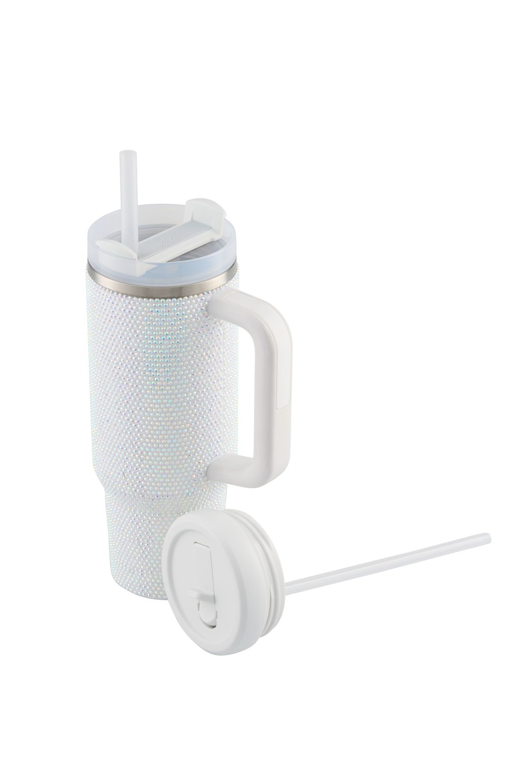 AVANTI HydroQuench Tumbler with Two Lids, 1L Luxe White