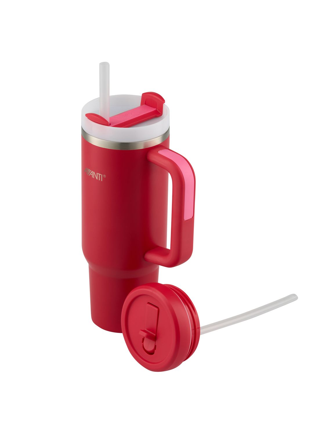 AVANTI HydroQuench Tumbler with Two Lids, 1L Red