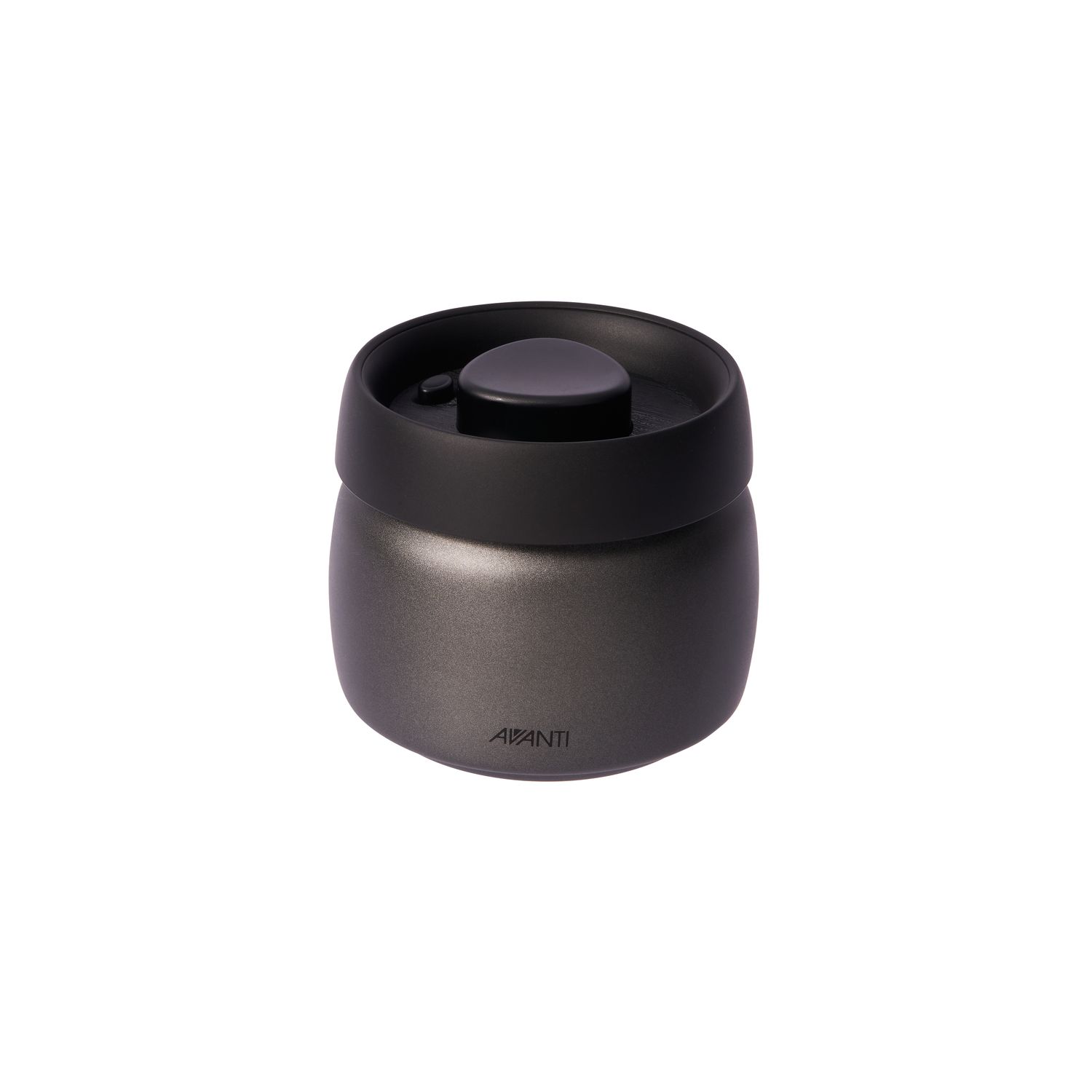 AVANTI Vacuum Storage Jar, 400ml - Black Stainless Steel