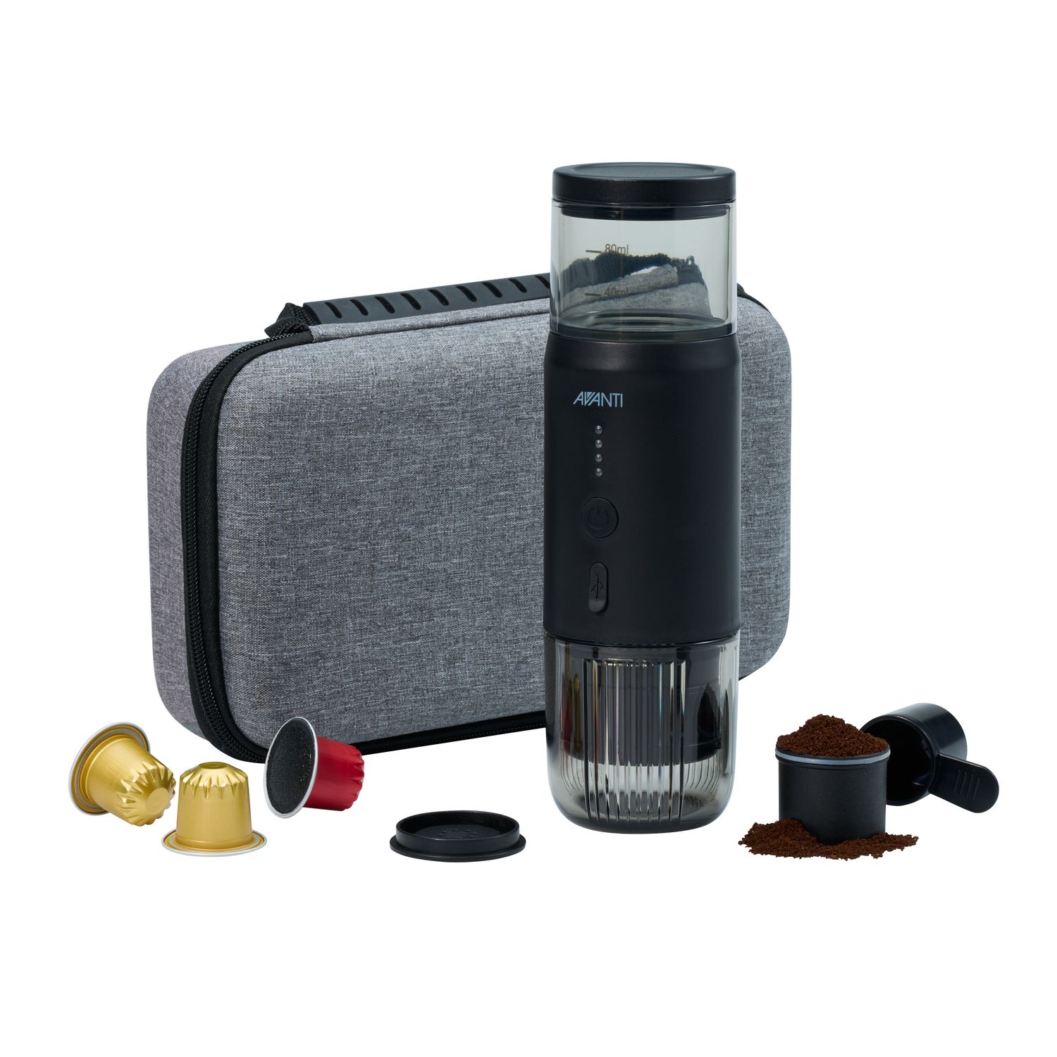 AVANTI Apex Portable Espresso Coffee Maker with Heating Func