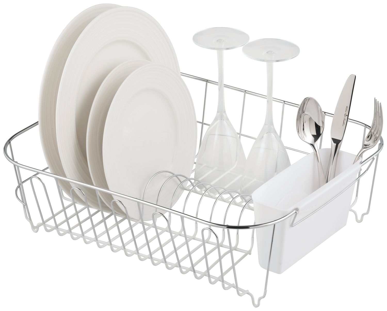 AVANTI Large Slimline Dishrack - White