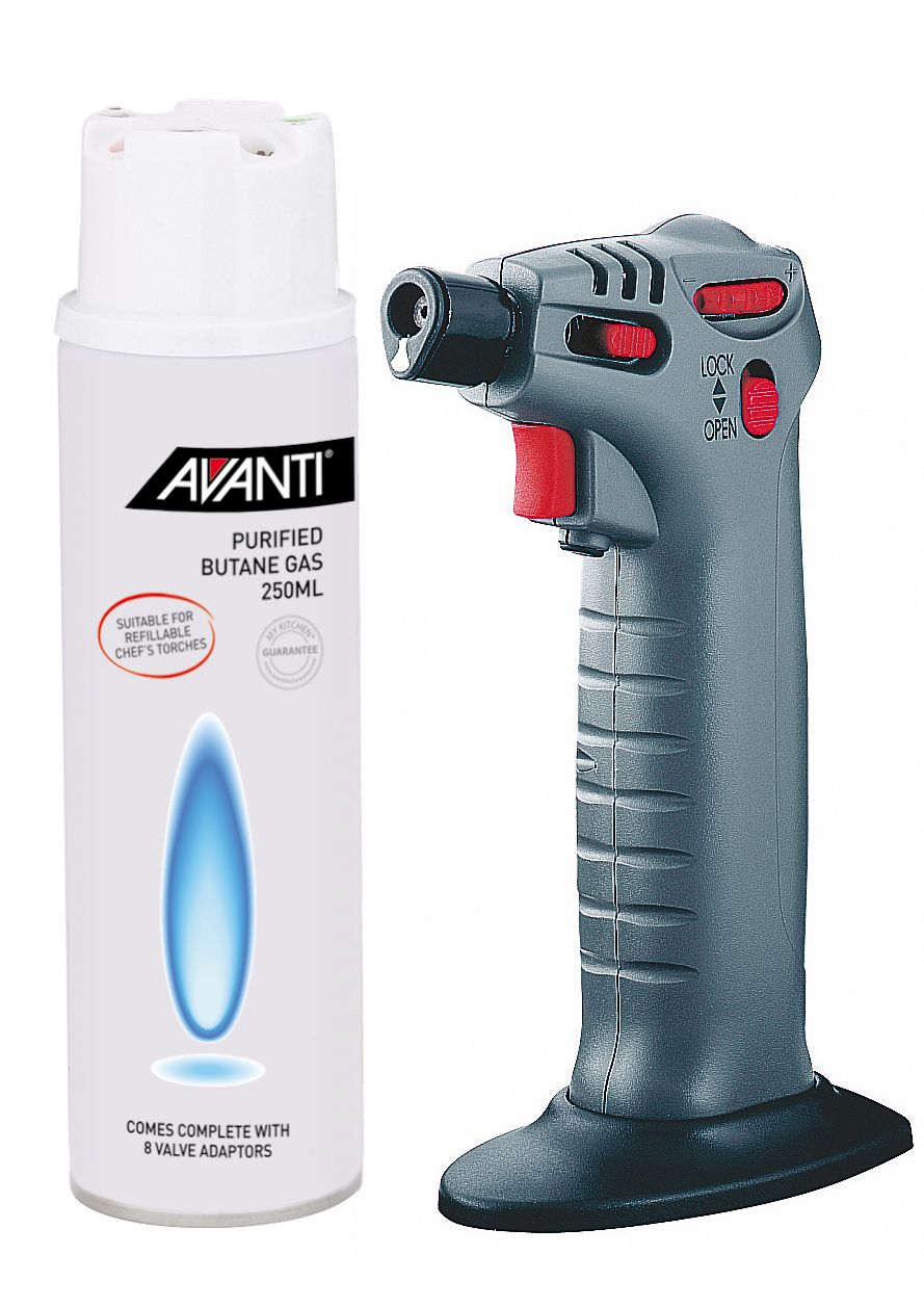 AVANTI Professional Chef Torch with Butane Gas
