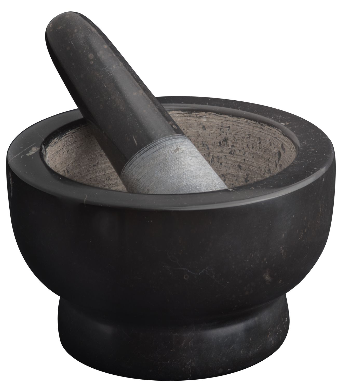 AVANTI Marble Footed Mortar and Pestle - Black