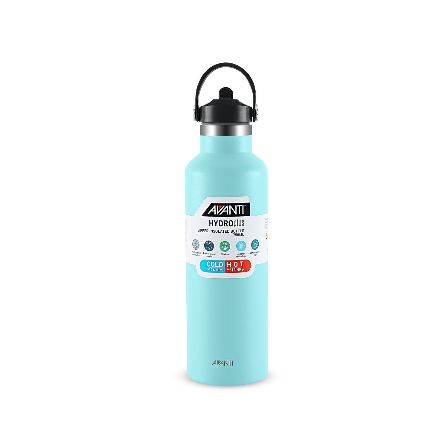 AVANTI HydroPlus Insulated Sipper Bottle 750ml - Blue