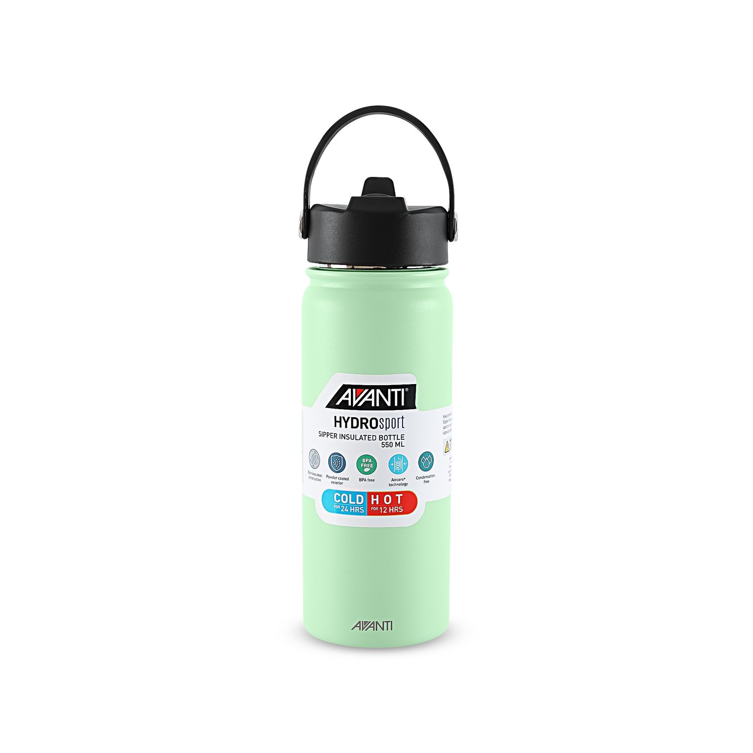 AVANTI HydroSport Insulated Sipper Bottle 550ml - Mint