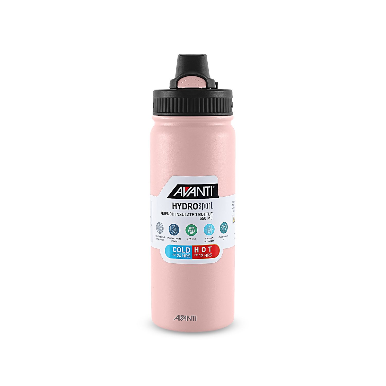 AVANTI HydroSport Insulated Quench Bottle 550ml - Pink