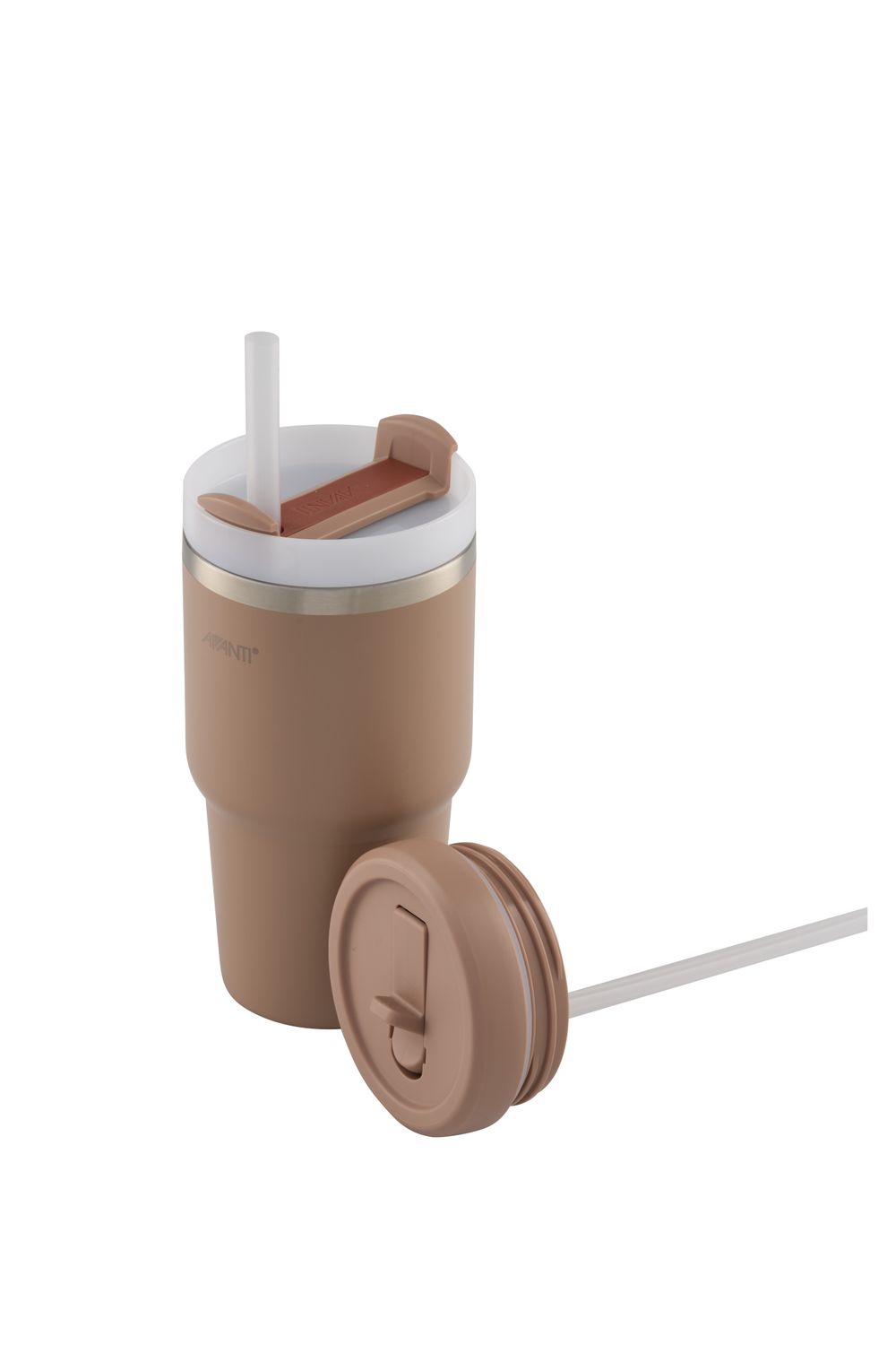 AVANTI HydroQuech Smoothie Tumbler w/ Two Lids, 550ml Mocha