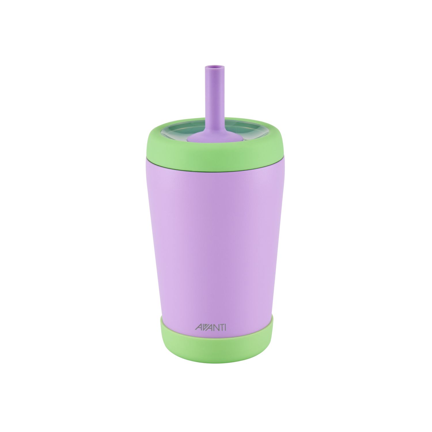 AVANTI YumYum Insulated Tumbler with Bumper 350ml Purple/Grn