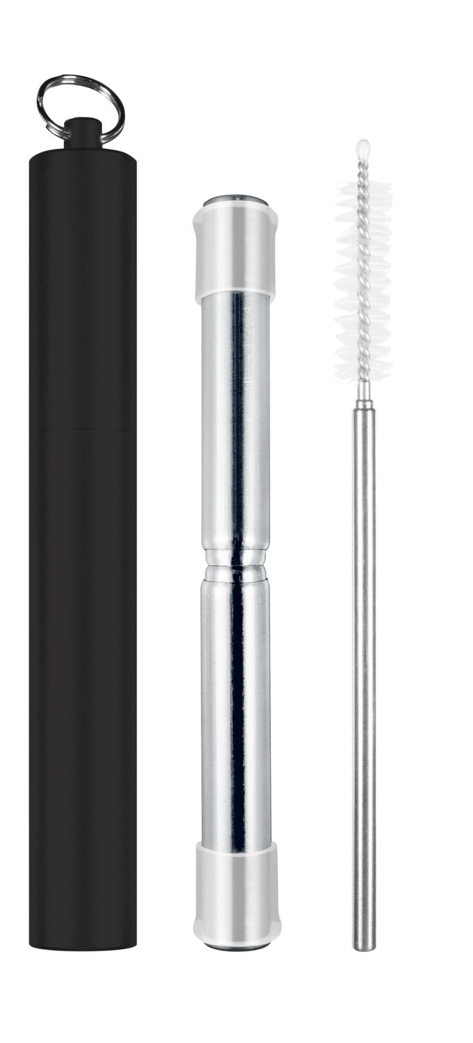 AVANTI Telescopic Travel Straw - Black