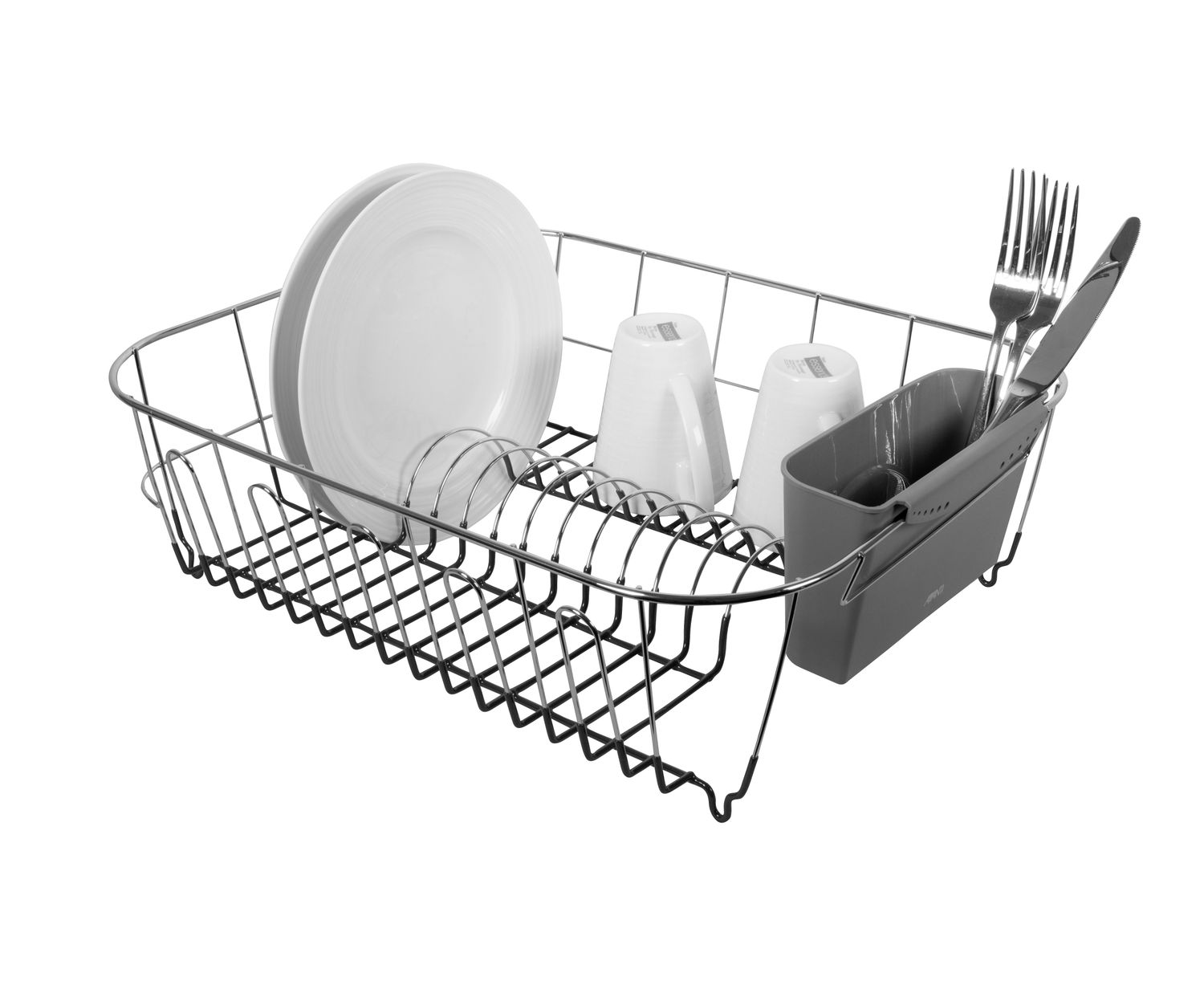 AVANTI Slimline Dish Rack Large - Grey