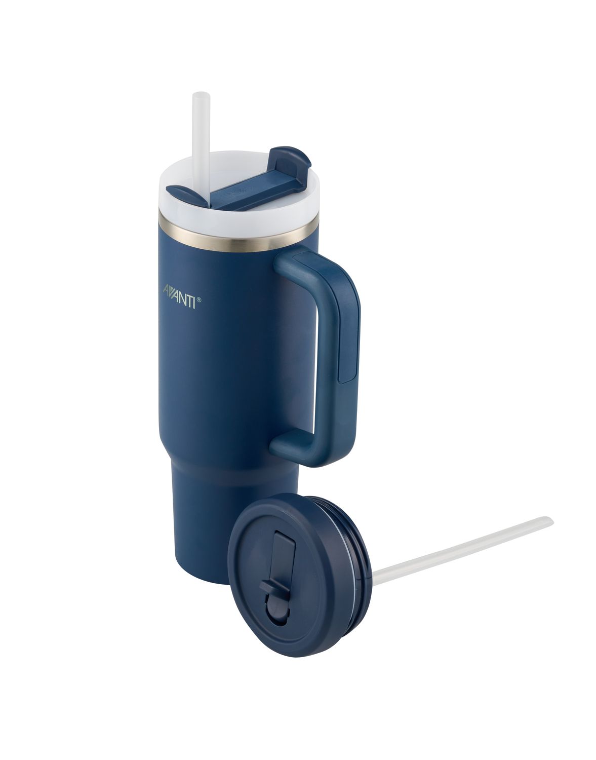 AVANTI HydroQuench Tumbler with Two Lids, 1L Navy