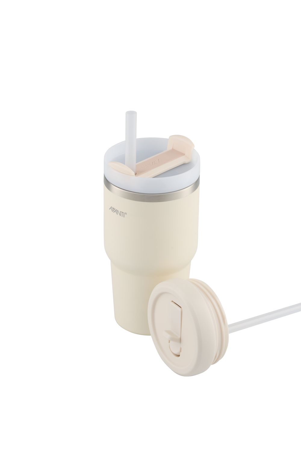 AVANTI HydroQuech Smoothie Tumbler w/ Two Lids, 550ml Sand