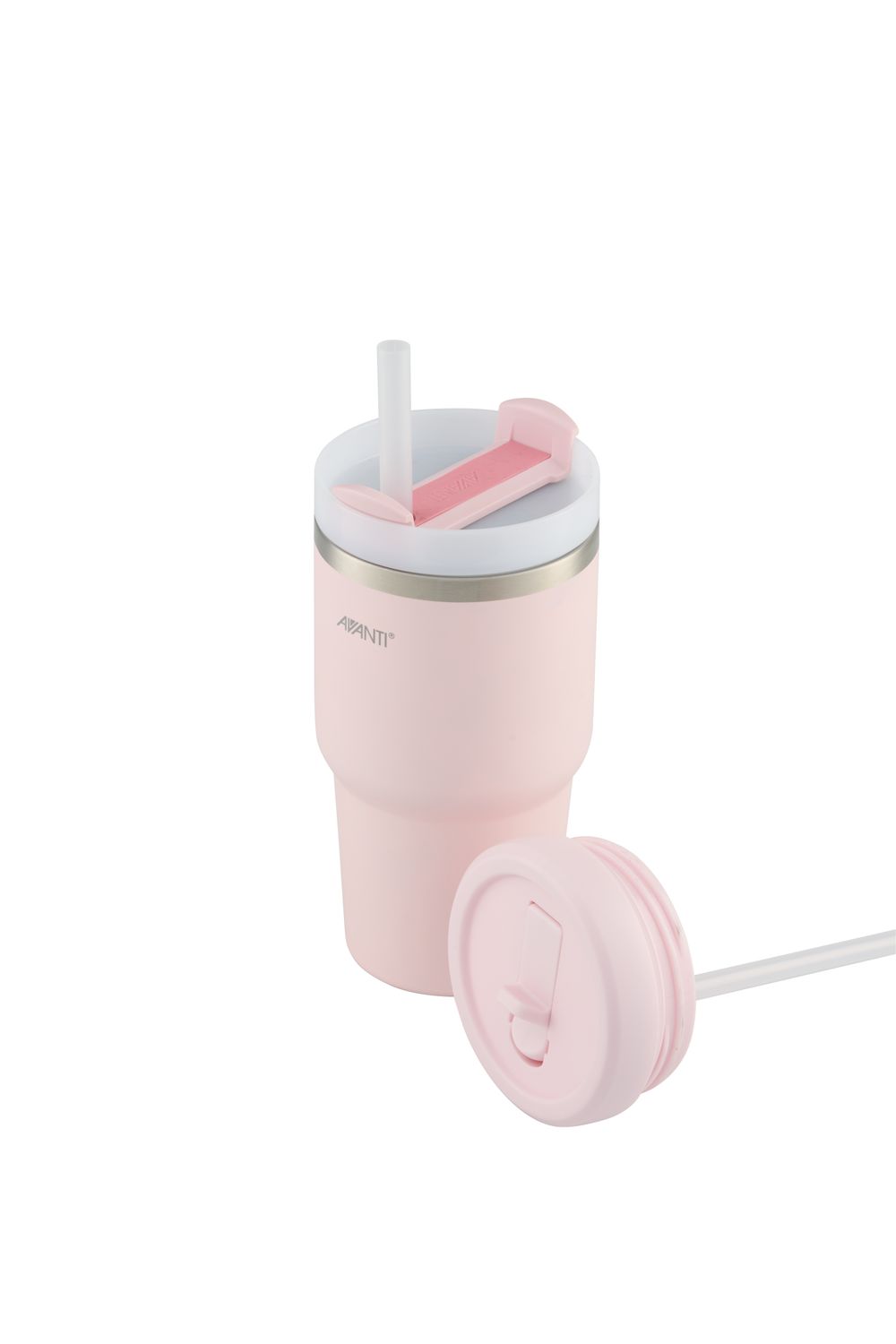 AVANTI HydroQuech Smoothie Tumbler w/ Two Lids, 550ml Blush
