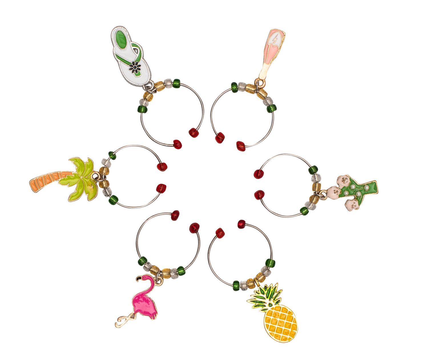 AVANTI Wine Charms Set of 6 - Tropical