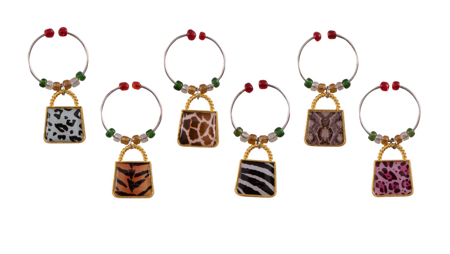 AVANTI Wine Charms Set of 6 - Safari