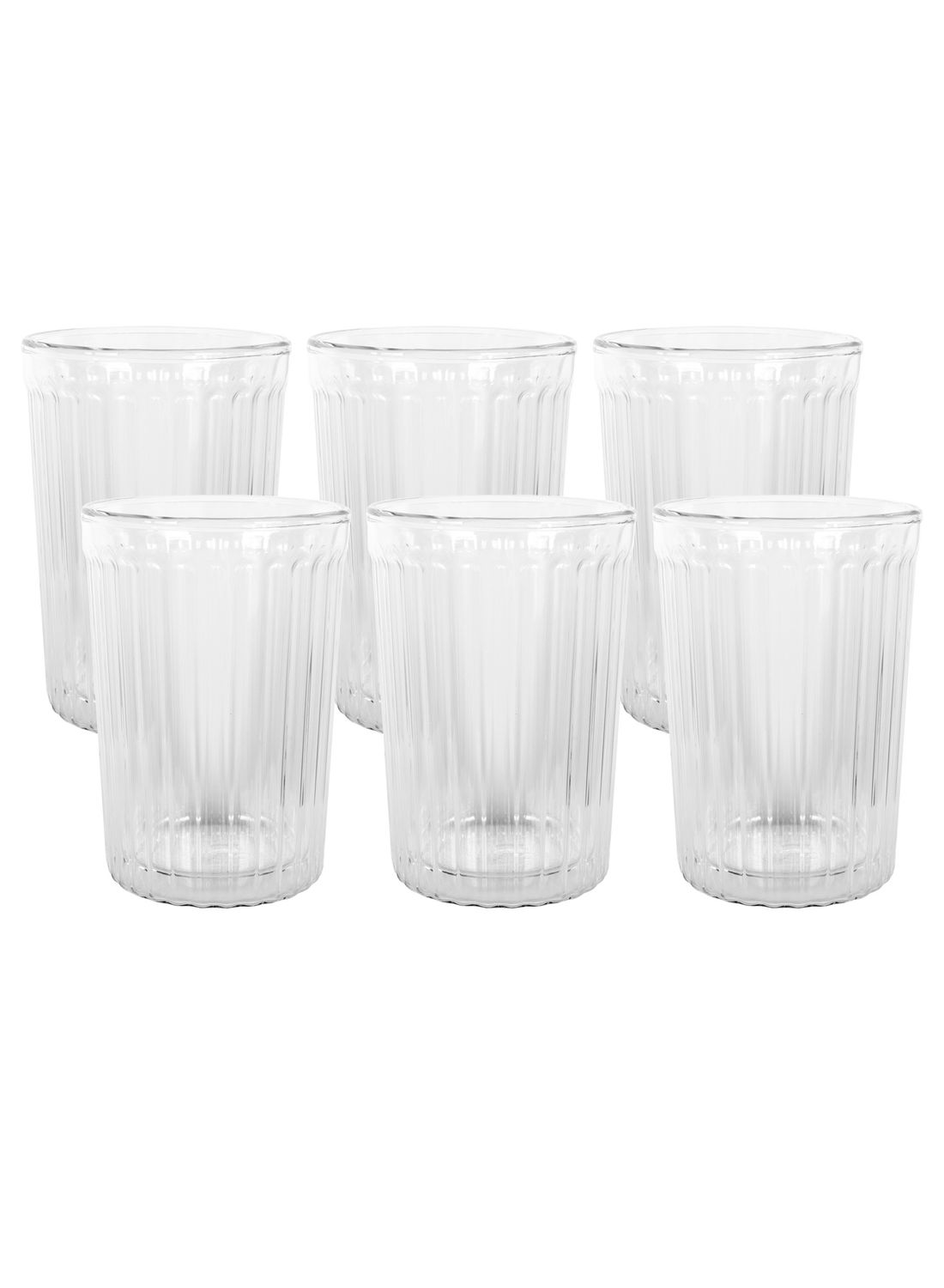 AVANTI Rigato Double Wall Glass Set of 6 - 250ml