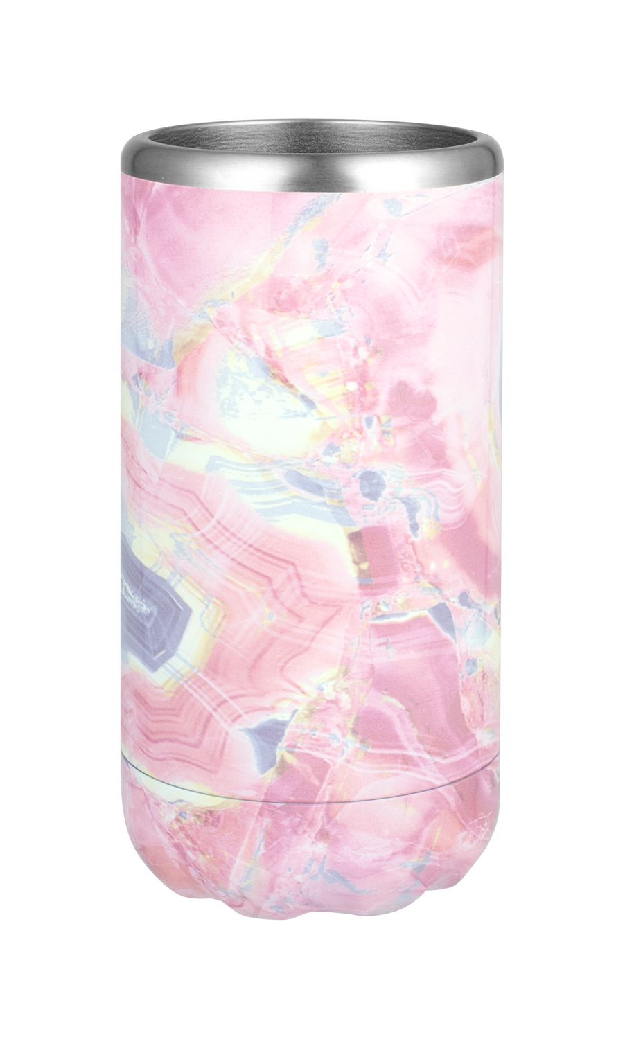 AVANTI Double Wall Slim Can and Stubbie Holder - Pink Marble