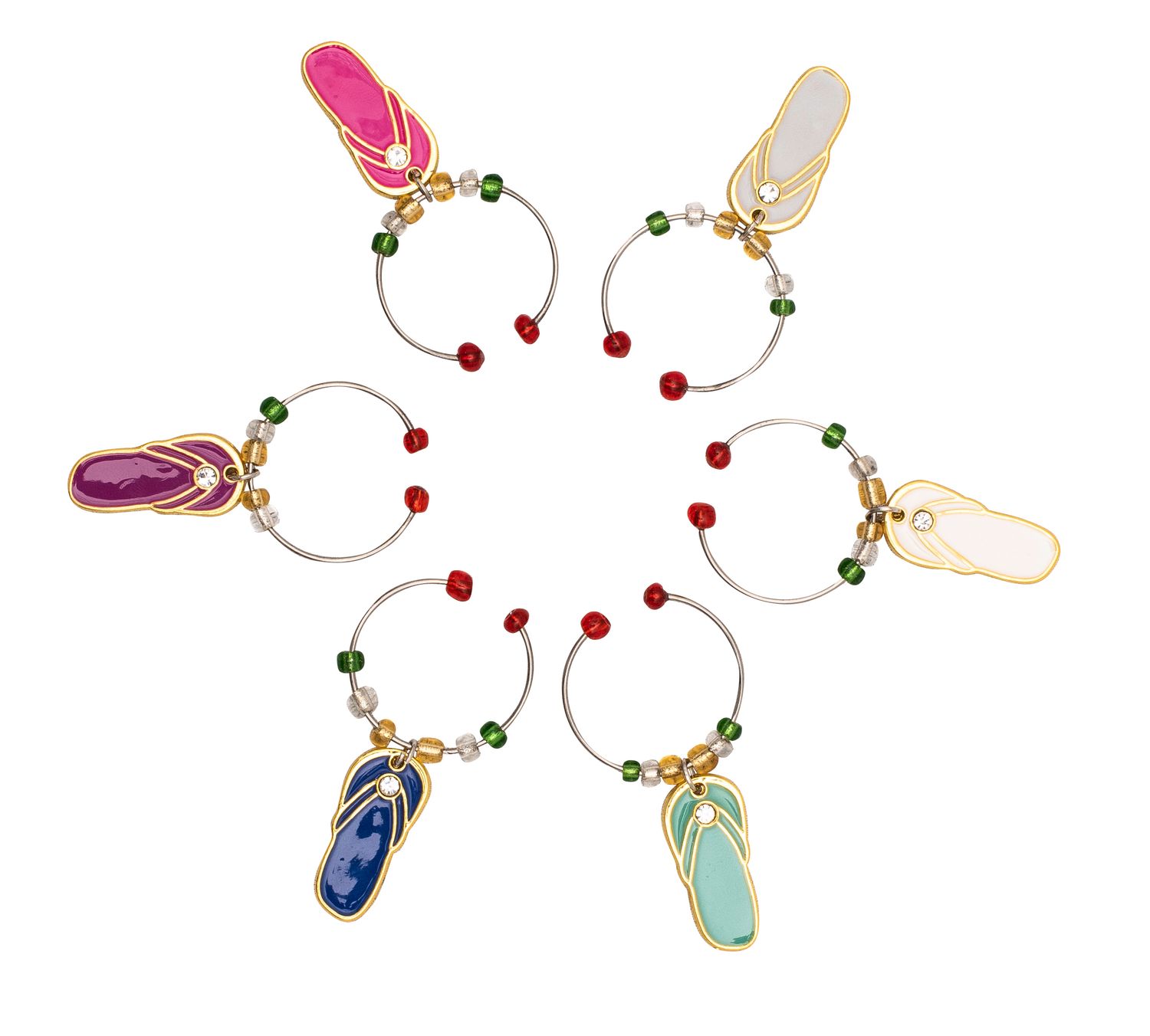 AVANTI Wine Charms Set of 6 - Thongs