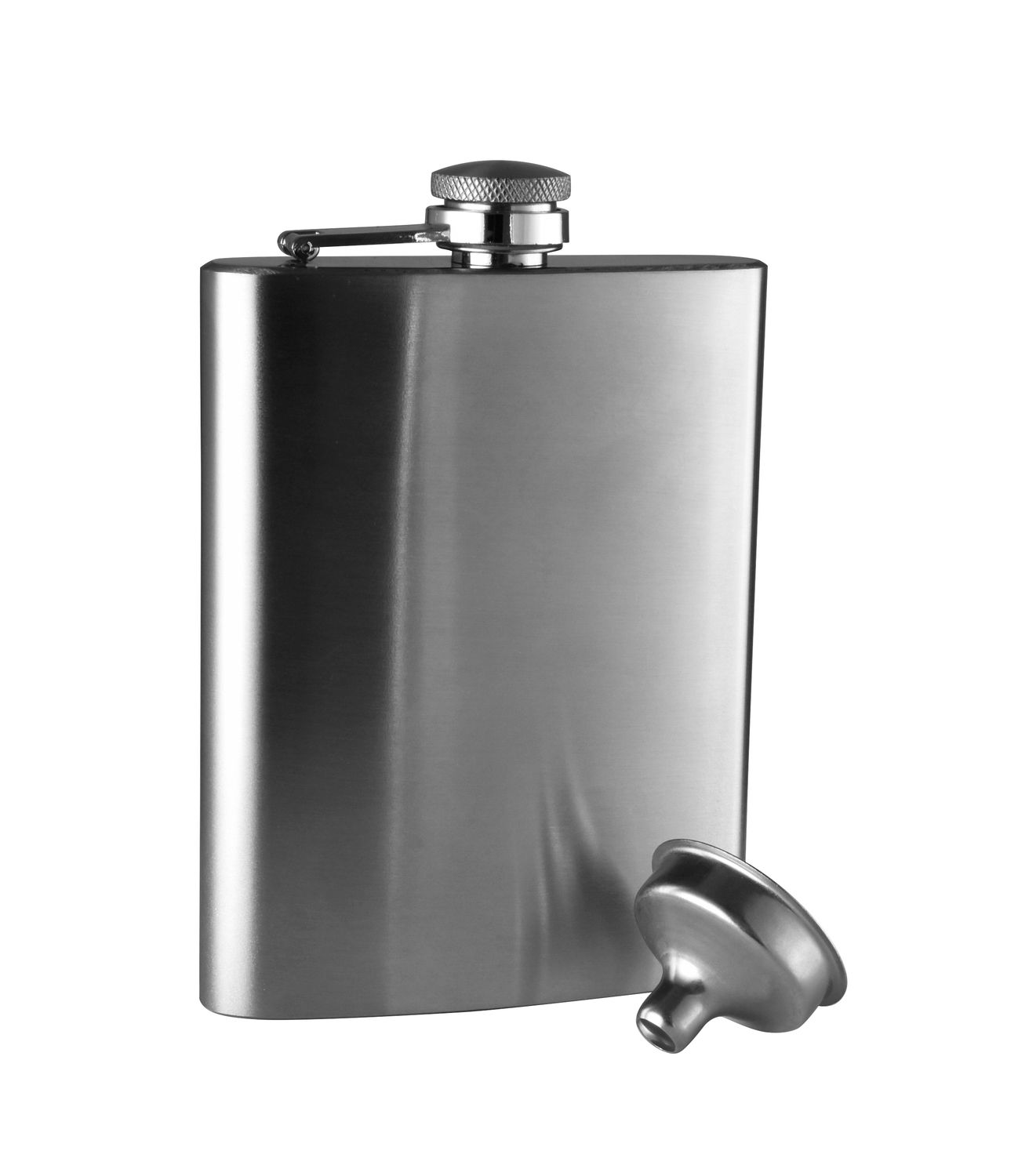 AVANTI Classic Hip Flask with Funnel 236ml/8oz- Satin