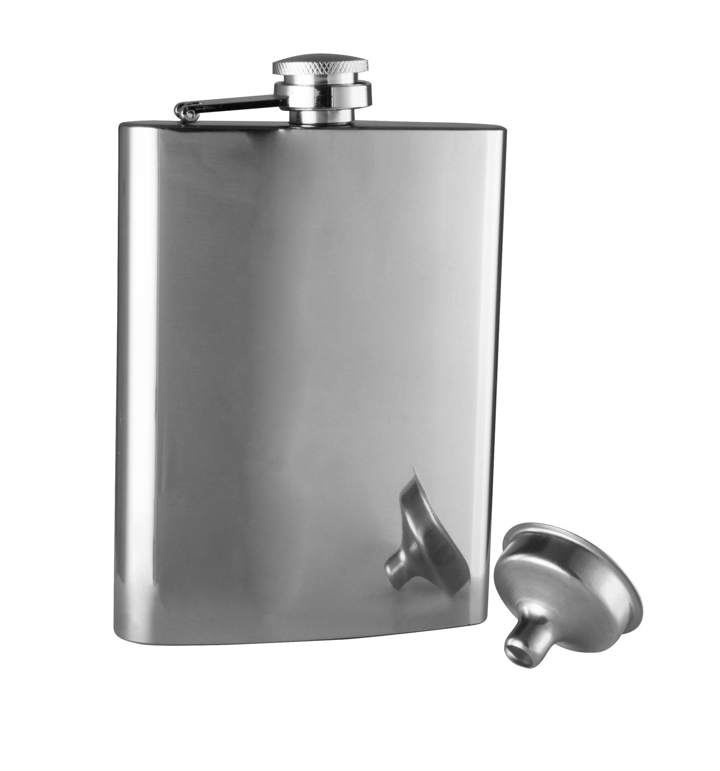 AVANTI Classic Hip Flask with Funnel 236ml/8oz- Polished