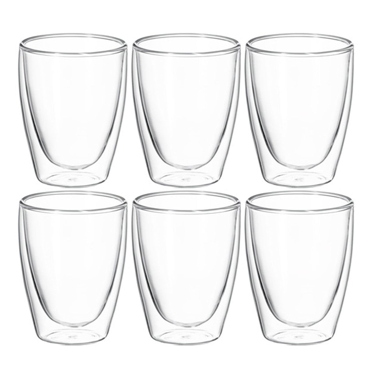 AVANTI Caffe Double Wall Glass Set of 6 - 250ml