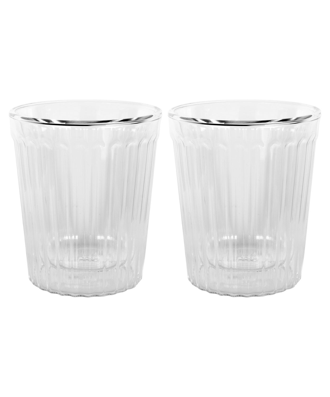 AVANTI Rigato Double Wall Glass Set of 2 - 250ml