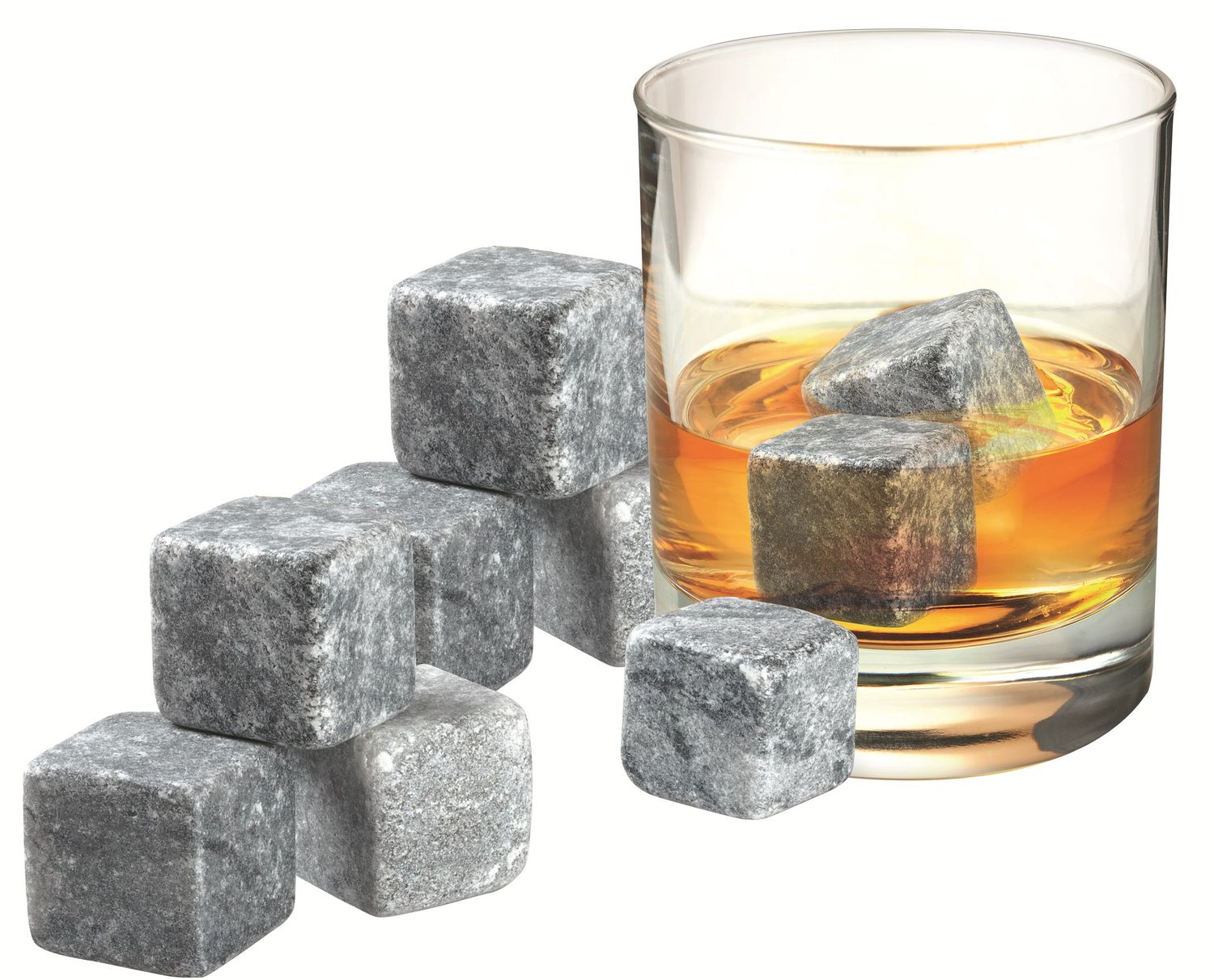 AVANTI Whisky Rocks Set of 9 - Soapstone