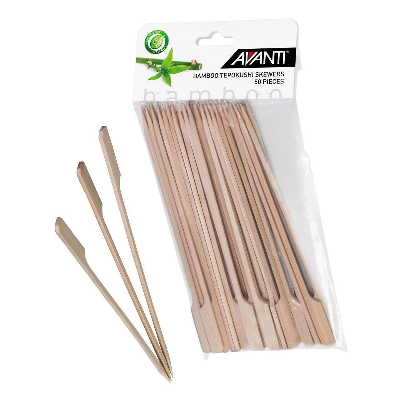 AVANTI Bamboo Tepokushi Skewers 24cm - 50 Piece Pack