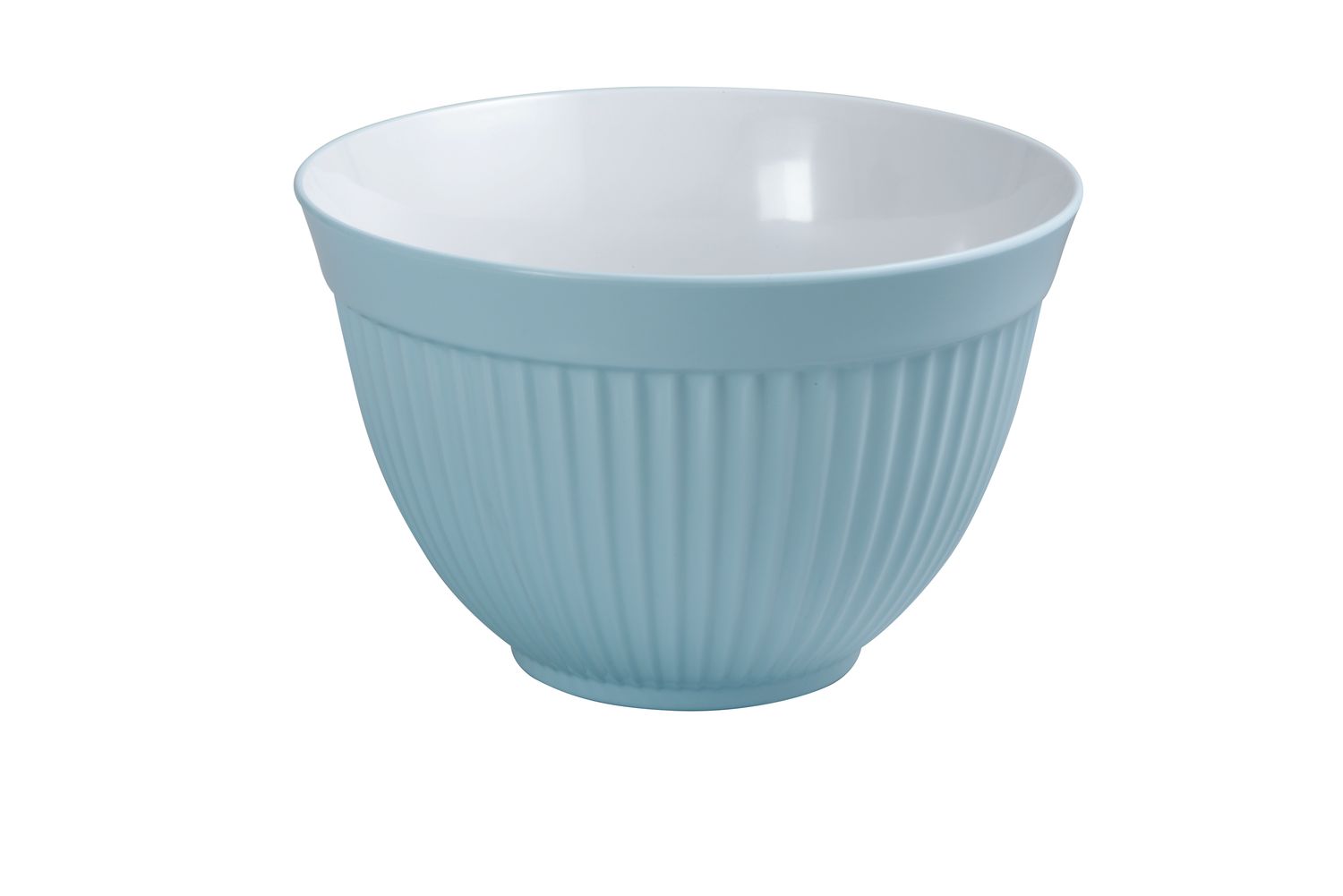 AVANTI Melamine Ribbed Mixing Bowl 23cm/3L - Duck Egg Blue