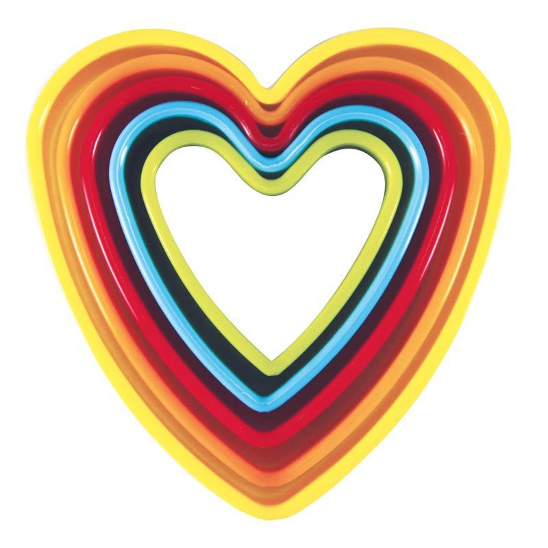 AVANTI Heart Cookie Cutters 5 Piece Set - Multi