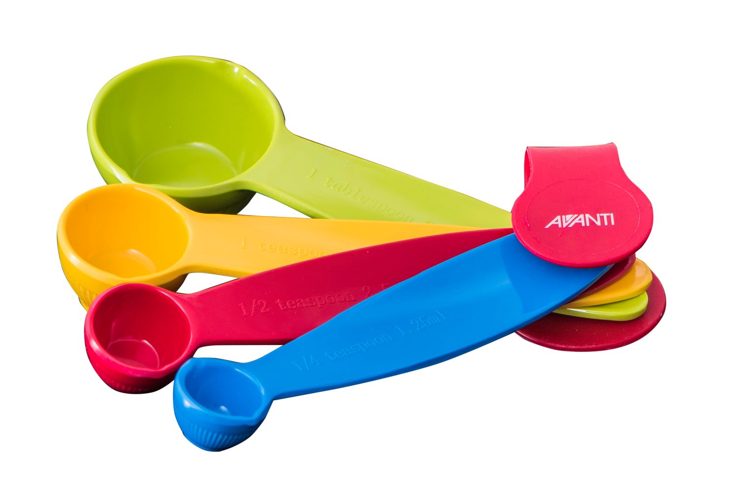 AVANTI Ribbed Measuring Spoons 4 Piece Set - Primary