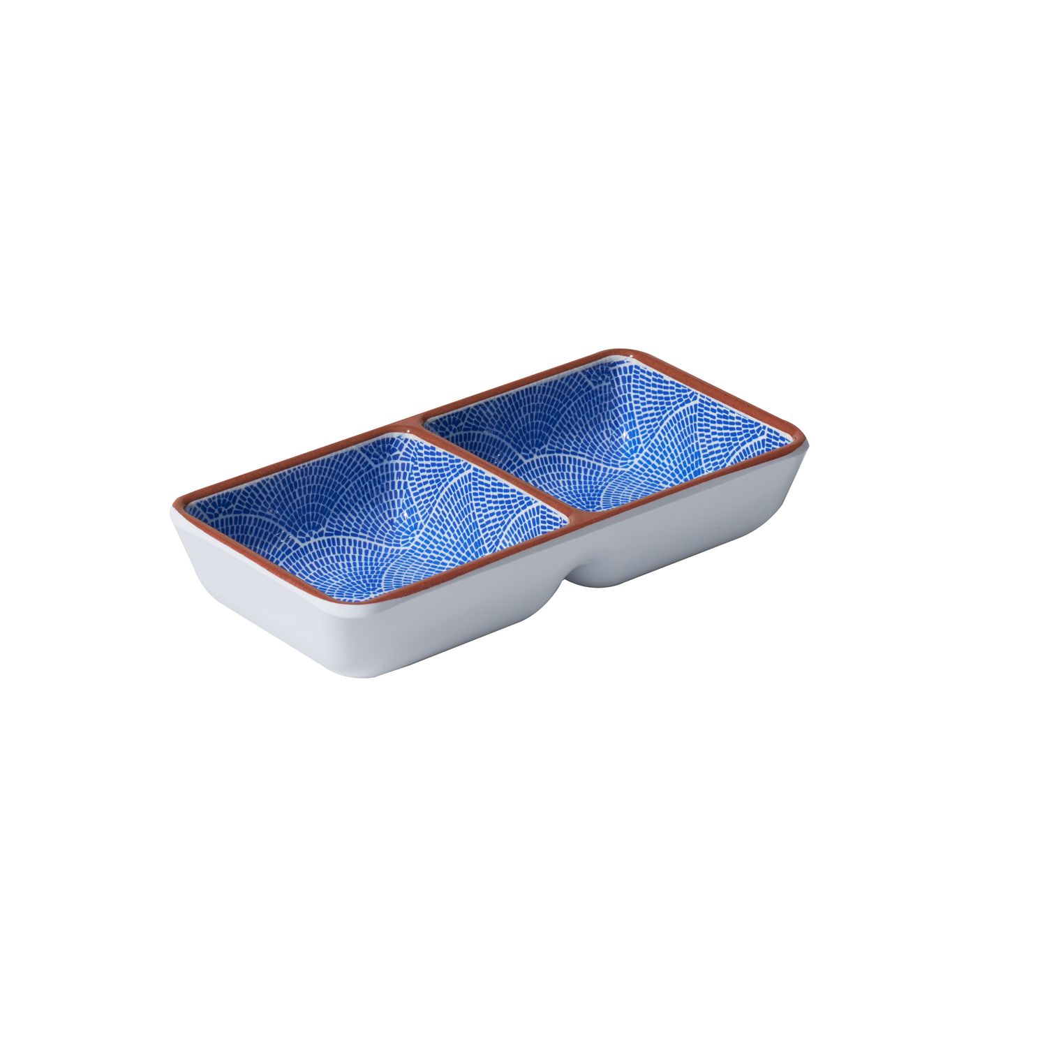 AVANTI Divided Sauce Dish 14 x 7cm - Fan