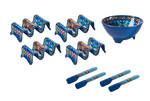 AVANTI Fiesta Azul 9 Piece Taco Set