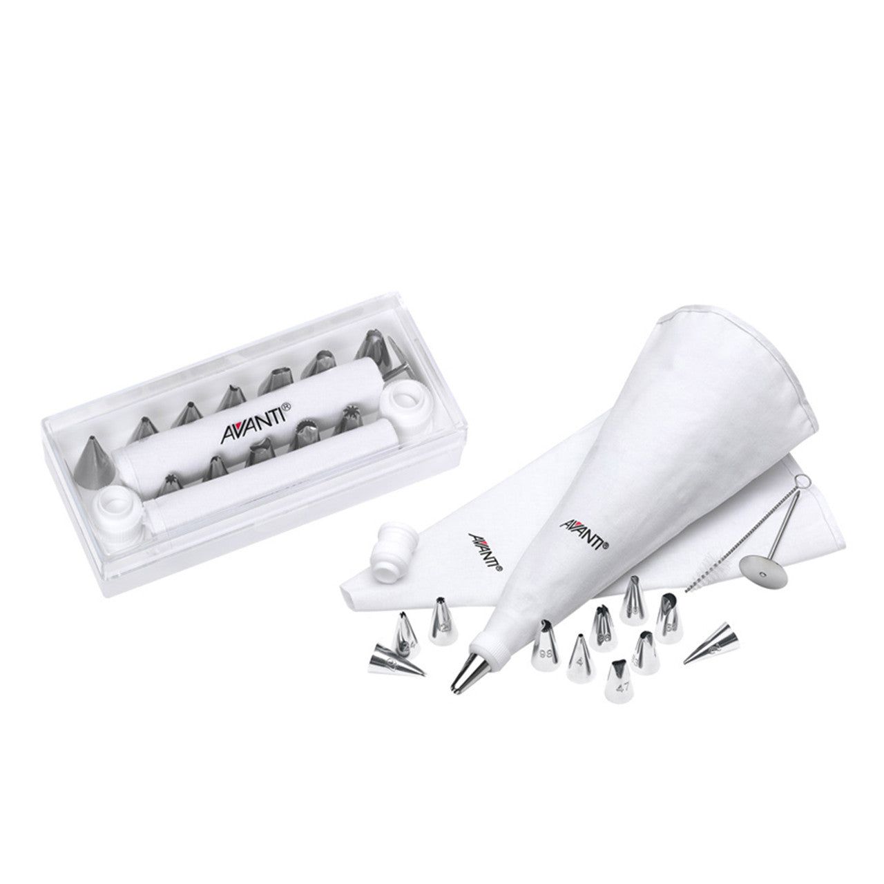 AVANTI 18 Piece Icing Set in Acrylic Box