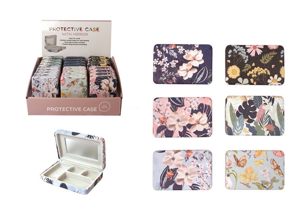 GIBSONS GIFTS Jewellery Case With Mirror - Assorted Design