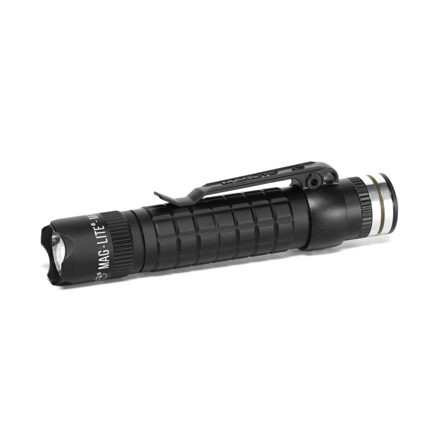 Maglite Mag-Tac LED Rechargeable, Crowned Bezel - Black