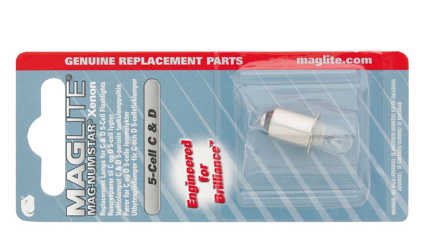 Maglite Replacement Lamp C/D 5 Cell Xenon