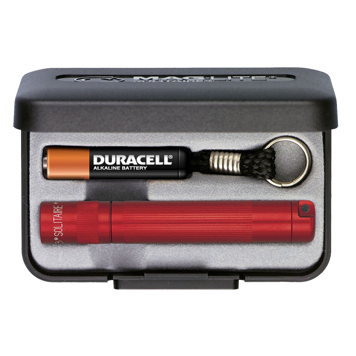 Maglite Solitaire Incandescent Flashlight - Red