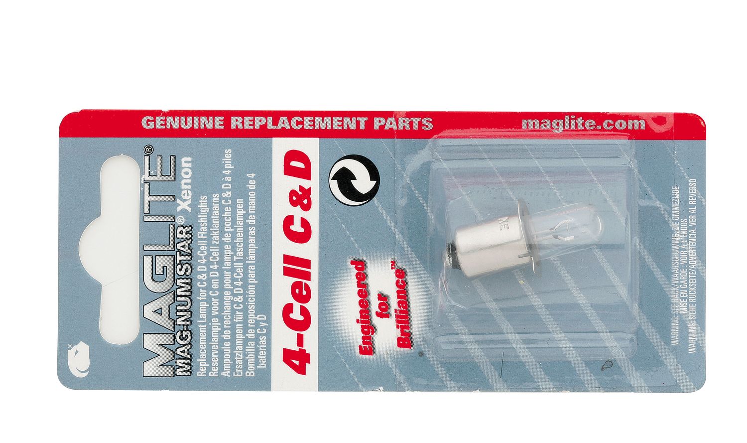Maglite Replacement Lamp C/D 4 Cell Xenon