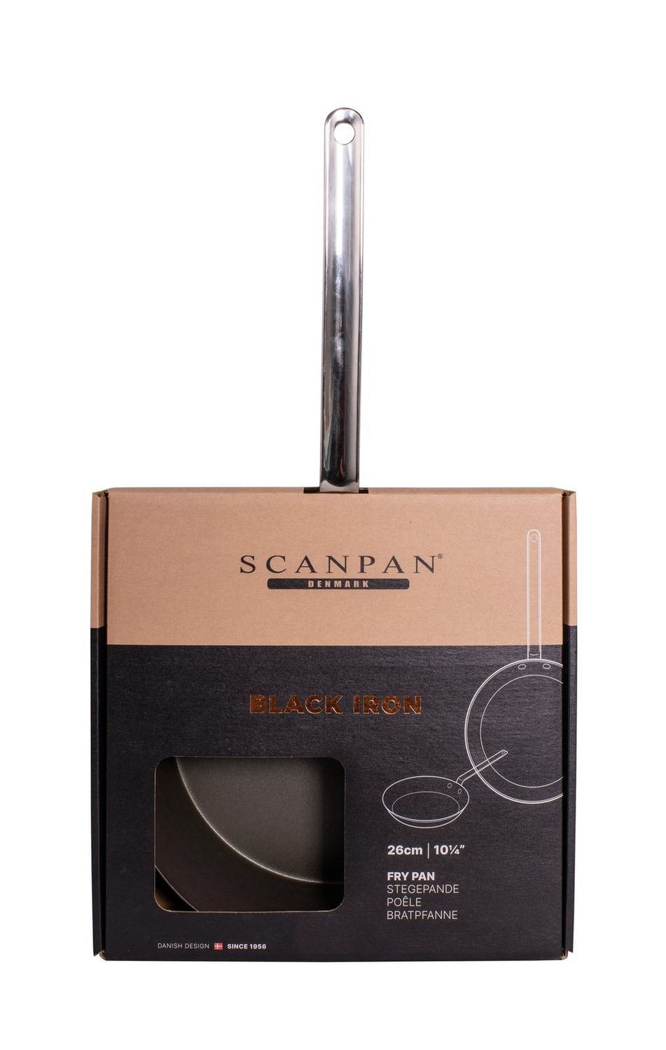 SCANPAN Black Iron Fry Pan - 26cm